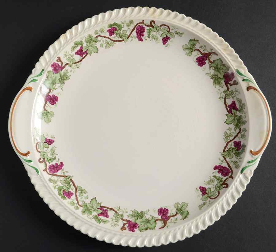 Vintage Handled Cake Plate by Harker-1