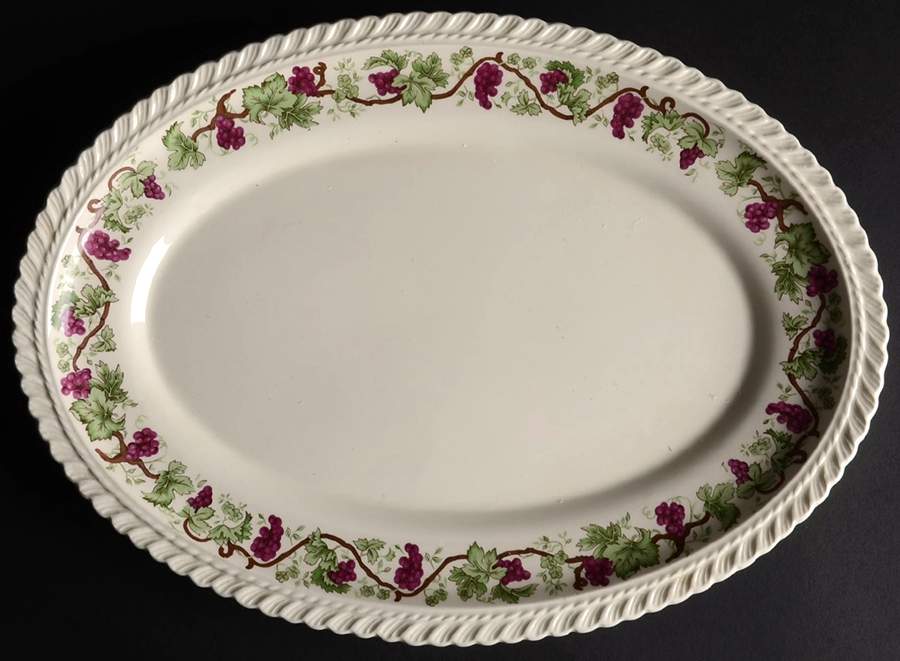 Vintage 13" Oval Serving Platter by Harker-1