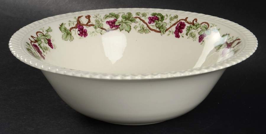Vintage 9" Round Vegetable Bowl by Harker-1