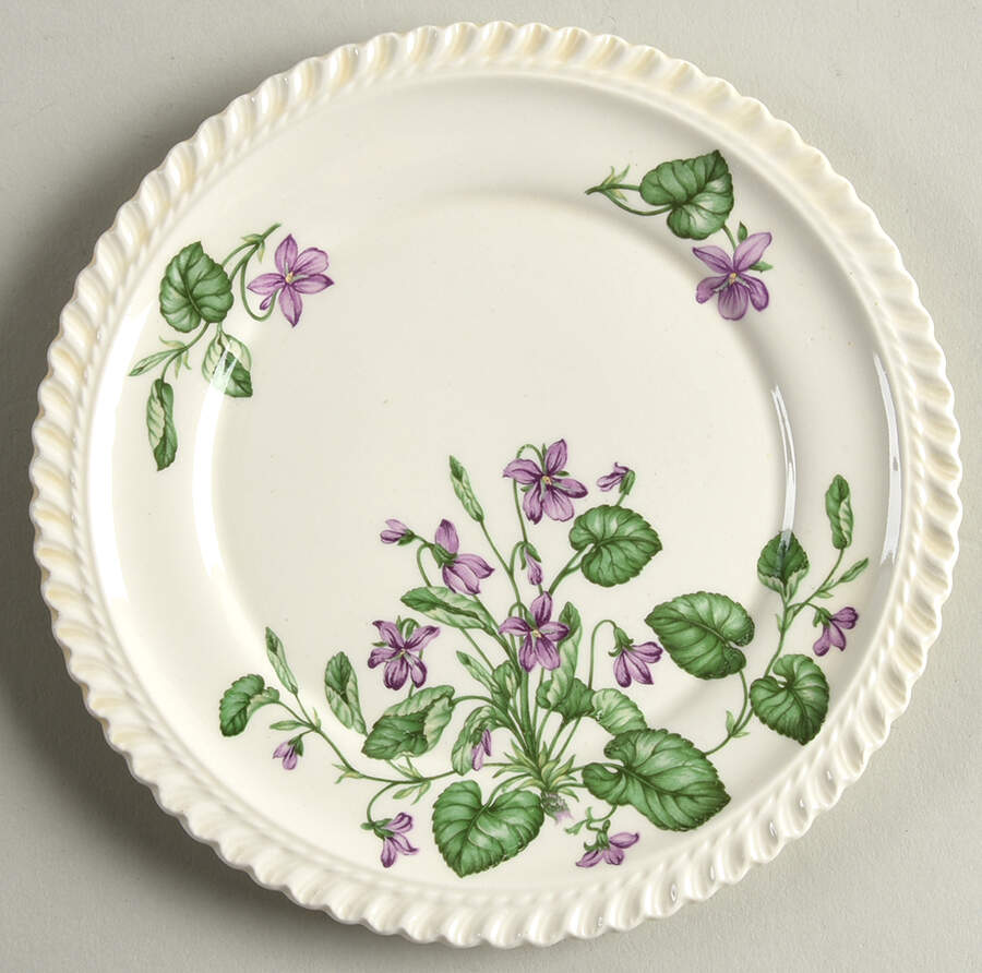 Violet Bread & Butter Plate by Harker-1