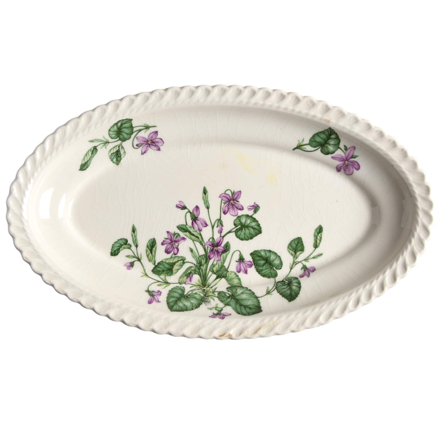 Violet Underplate for Gravy Boat by Harker-1