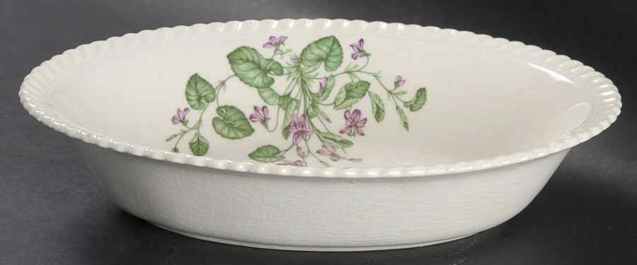 Violet 9" Oval Vegetable Bowl by Harker-1