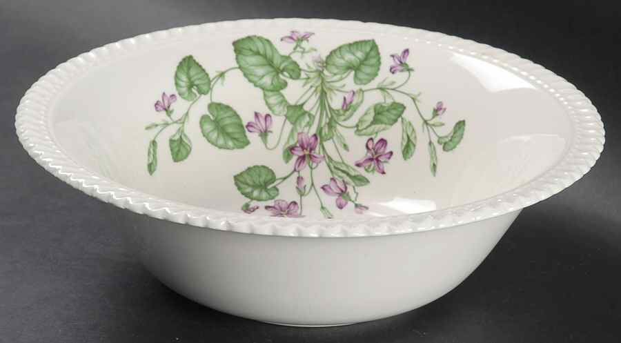 Violet 8" Round Vegetable Bowl by Harker-1