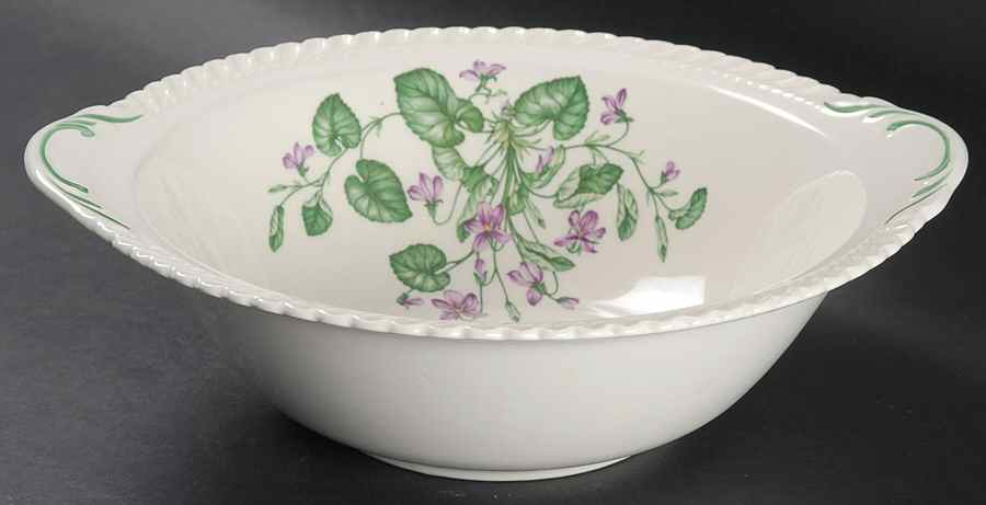 Violet Round Vegetable No Lid by Harker-1