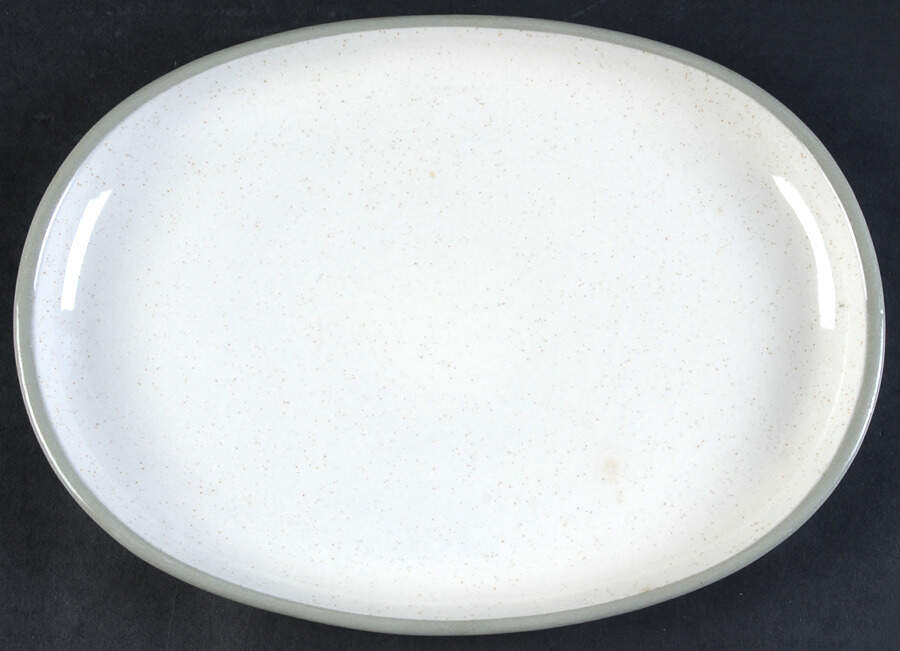 White Cap 11" Oval Serving Platter by Harker-1