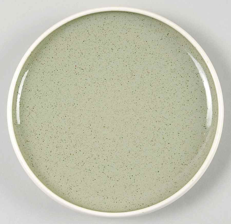 White Clover Meadow Green Bread & Butter Plate by Harker-1