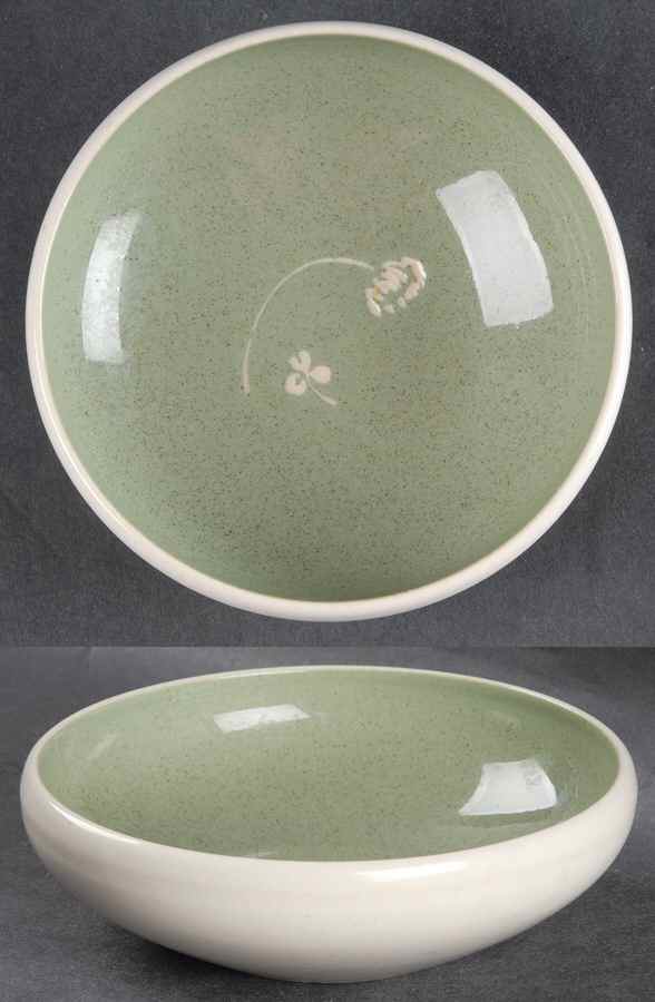 White Clover Meadow Green Fruit/Dessert (Sauce) Bowl by Harker-1