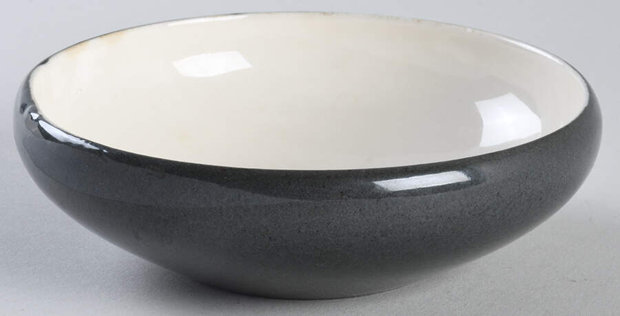 White Clover Charcoal Gray Fruit/Dessert (Sauce) Bowl by Harker-1