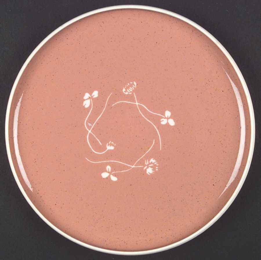 White Clover Coral Sand Dinner Plate by Harker-1