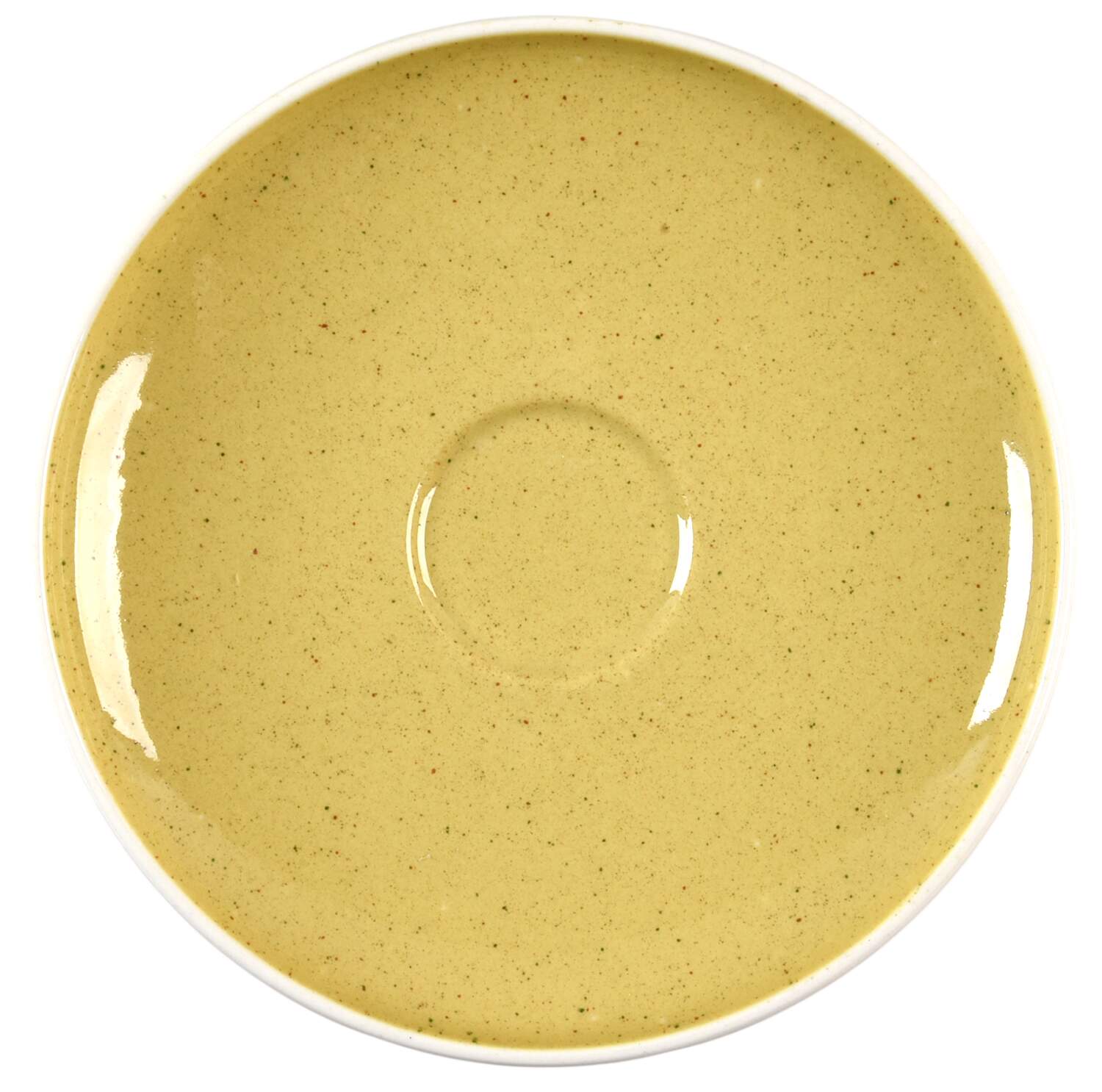 White Clover Golden Spice (Yellow) Saucer by Harker-1