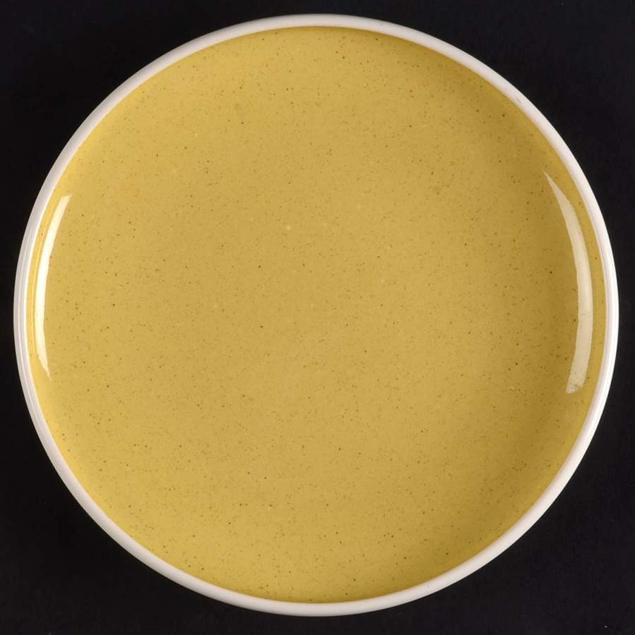 White Clover Golden Spice (Yellow) Salad Plate by Harker-1