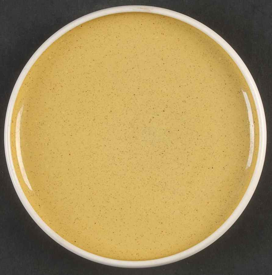 White Clover Golden Spice (Yellow) Bread & Butter Plate by Harker-1