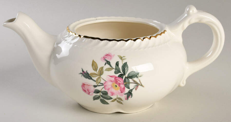 Wild Rose (Royal Gadroon) Teapot No Lid by Harker-1