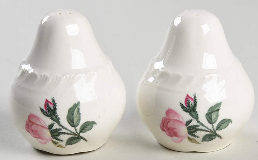 Wild Rose (Royal Gadroon) Salt & Pepper Set by Harker-1