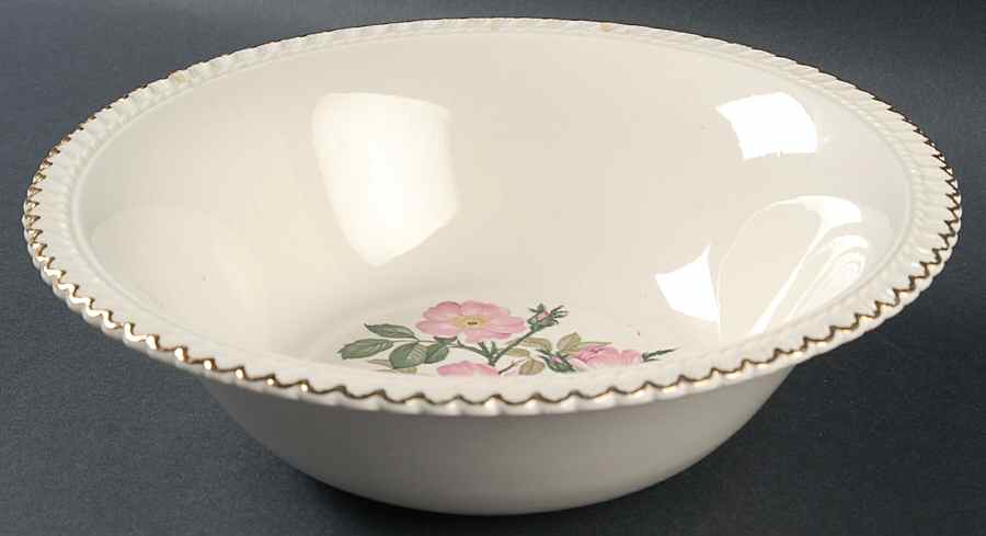 Wild Rose (Royal Gadroon) 8" Round Vegetable Bowl by Harker-1