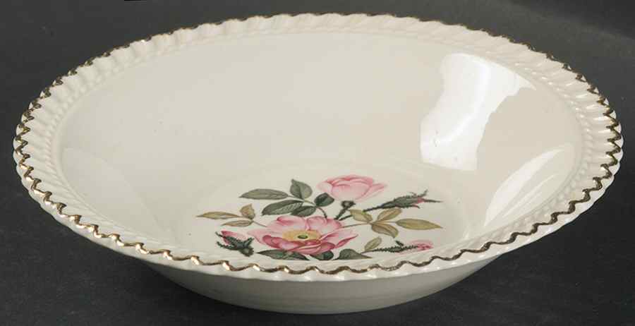Wild Rose (Royal Gadroon) Rim Cereal Bowl by Harker-1