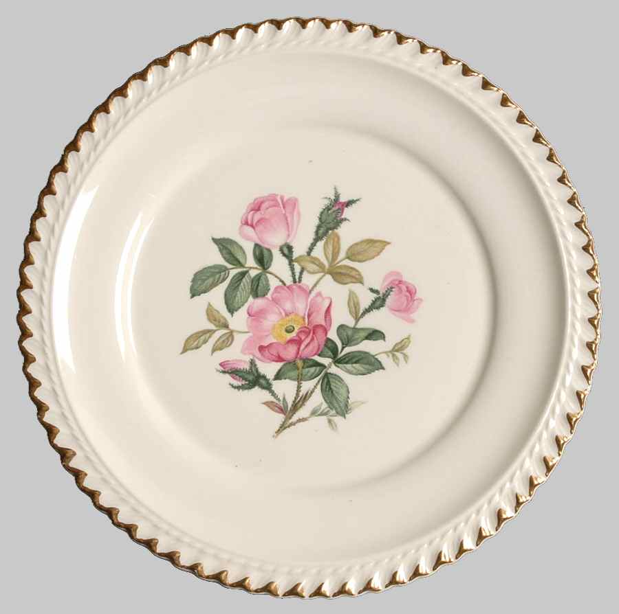 Wild Rose (Royal Gadroon) Bread & Butter Plate by Harker-1