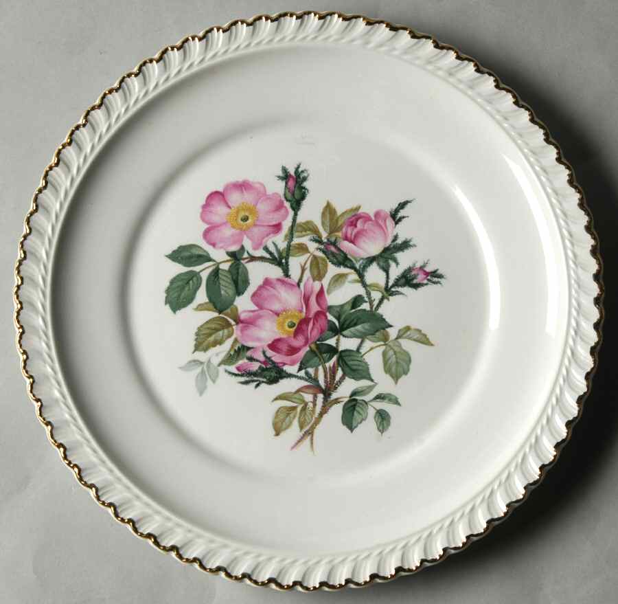 Wild Rose (Royal Gadroon) Salad Plate by Harker-1