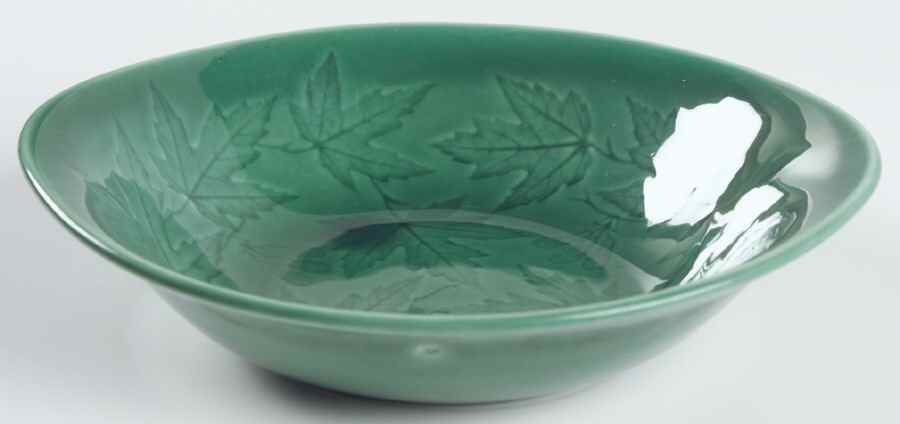 Woodsong Sherwood Green Coupe Soup Bowl by Harker-1