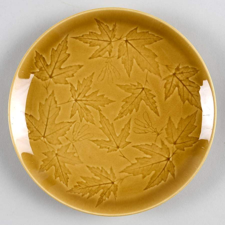 Woodsong Honey Brown Salad Plate by Harker-1