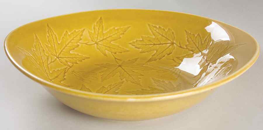Woodsong Honey Brown Coupe Soup Bowl by Harker-1