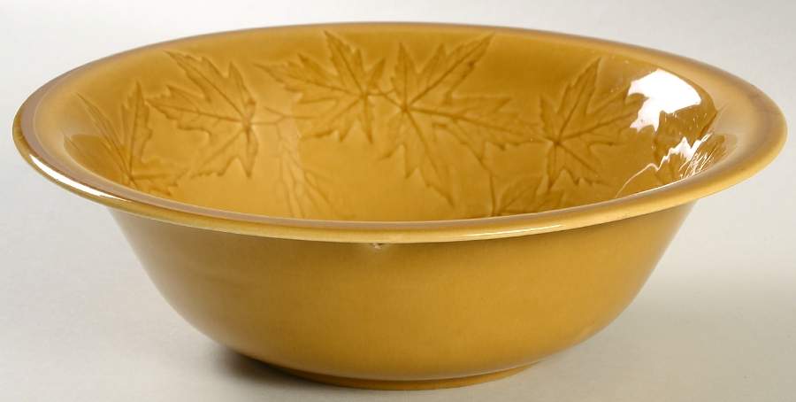 Woodsong Honey Brown 8" Round Vegetable Bowl by Harker-1