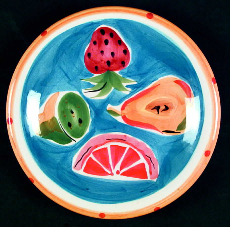 Fruit Salad Salad Plate by Hausenware-1