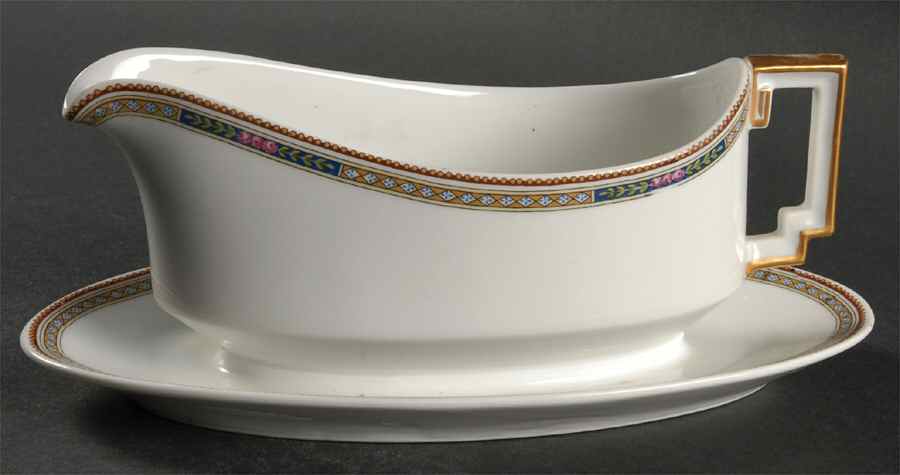 10099 Gravy Boat with Attached Underplate by Heinrich - H&C-1