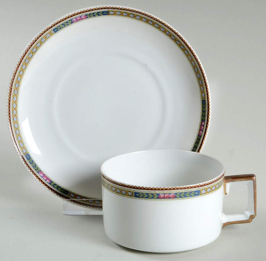 10099 Flat Cup & Saucer Set by Heinrich - H&C-1