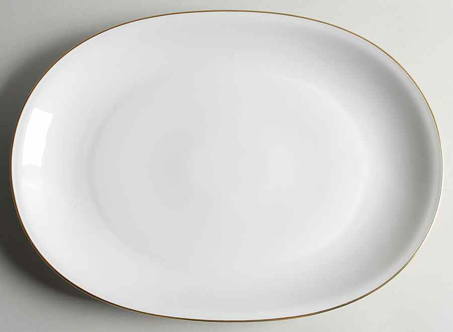14092 White 16" Oval Serving Platter by Heinrich - H&C-1
