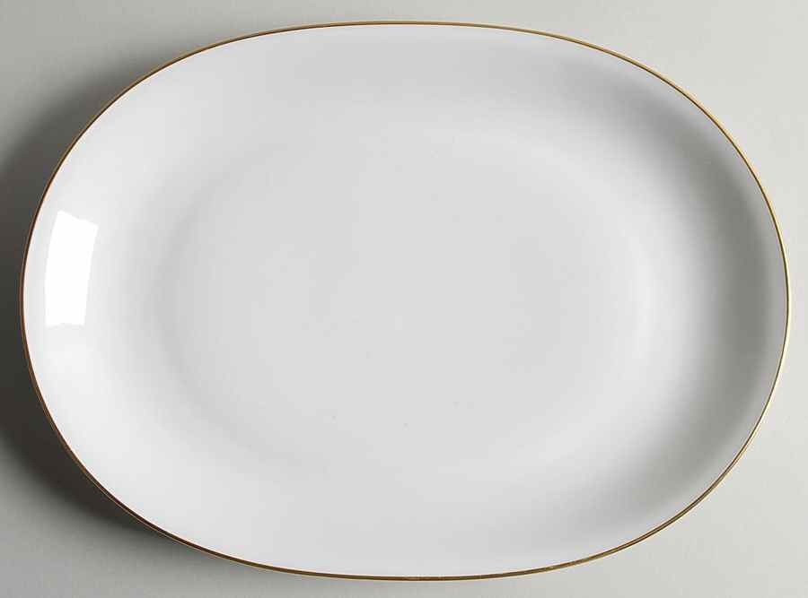 14092 White 13" Oval Serving Platter by Heinrich - H&C-1
