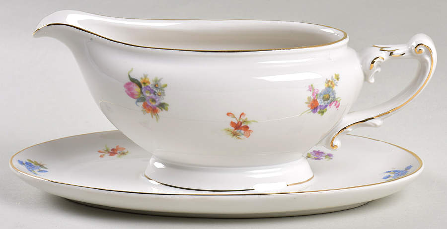 15864 Gravy Boat with Attached Underplate by Heinrich - H&C-1