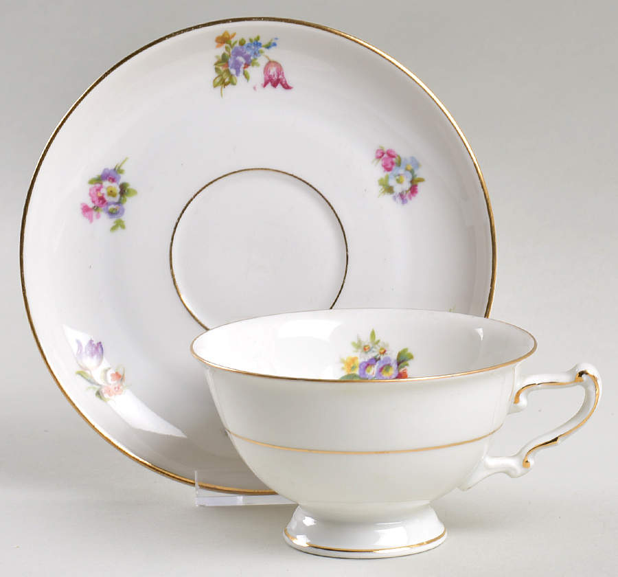 15864 Footed Cup & Saucer Set by Heinrich - H&C-1