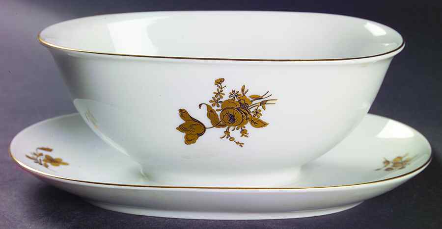16334 Gravy Boat with Attached Underplate by Heinrich - H&C-1