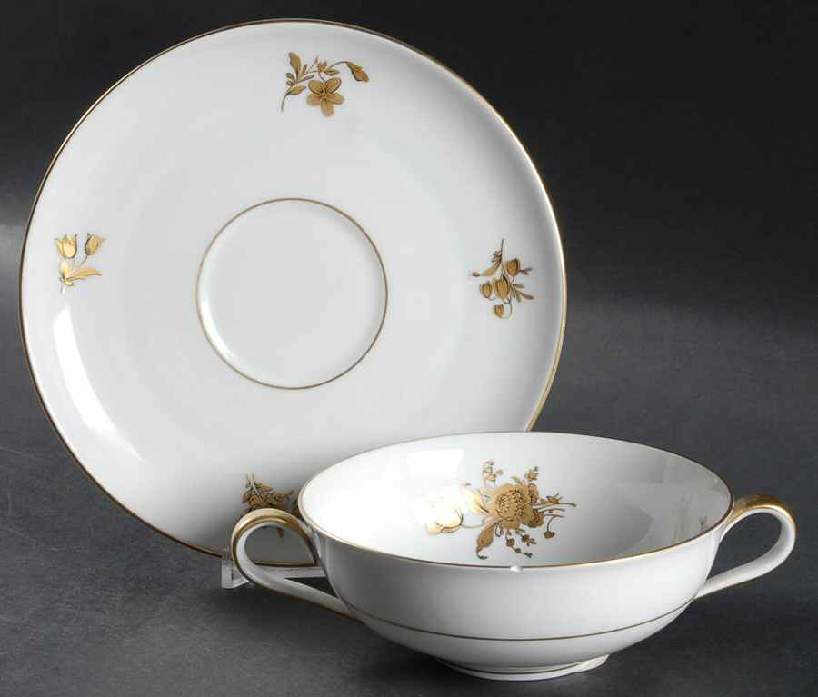 16334 Flat Cream Soup Bowl & Saucer Set by Heinrich - H&C-1