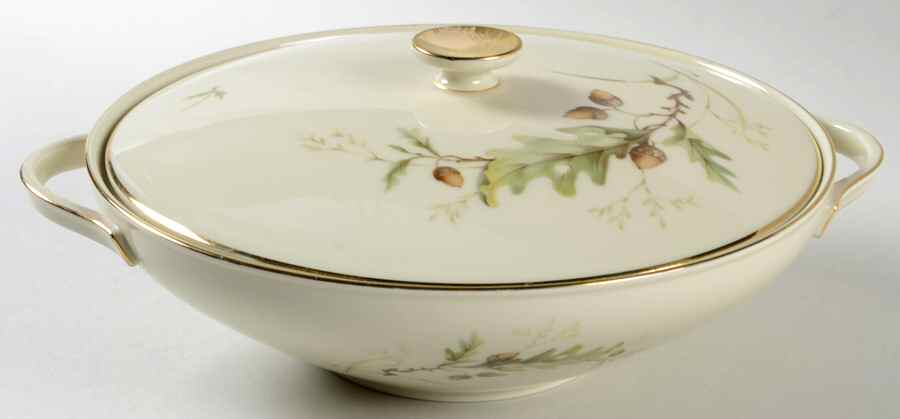 17348 (Cream) Round Covered Vegetable by Heinrich - H&C-1