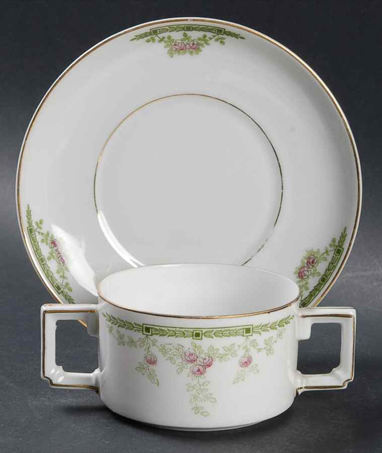 5520 Flat Bouillon Cup & Saucer by Heinrich - H&C-1
