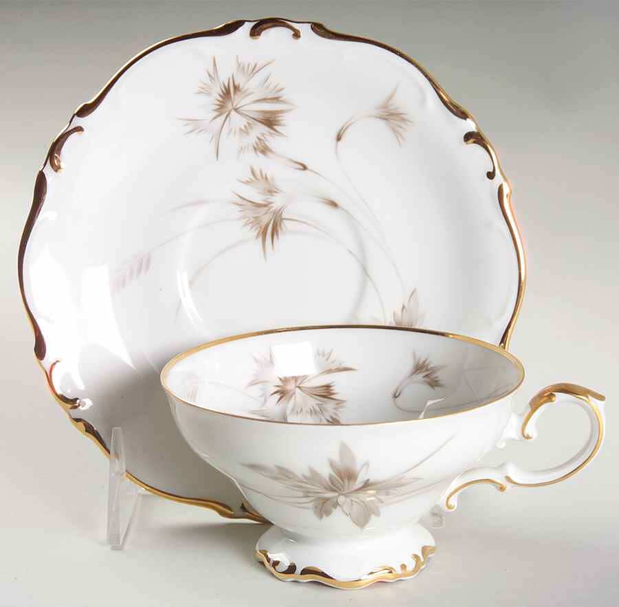 Arabesque Footed Cup & Saucer Set by Heinrich - H&C-1