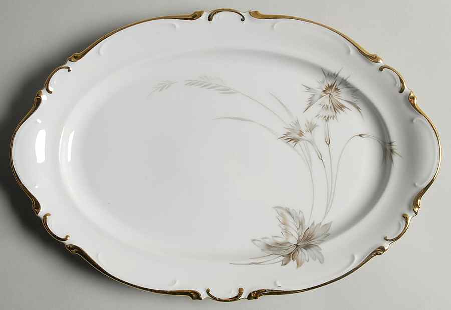 Arabesque 13" Oval Serving Platter by Heinrich - H&C-1