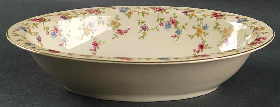 Arcadia (Gold Trim) 10" Oval Vegetable Bowl by Heinrich - H&C-1