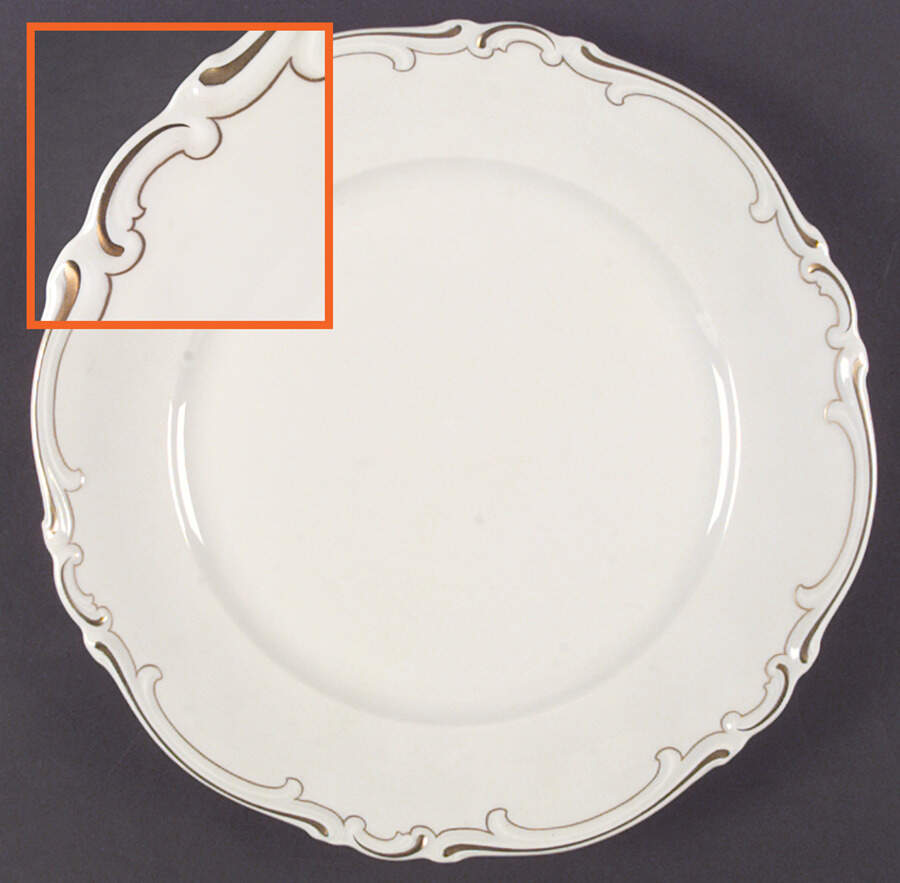 Baroque Dinner Plate by Heinrich - H&C-1