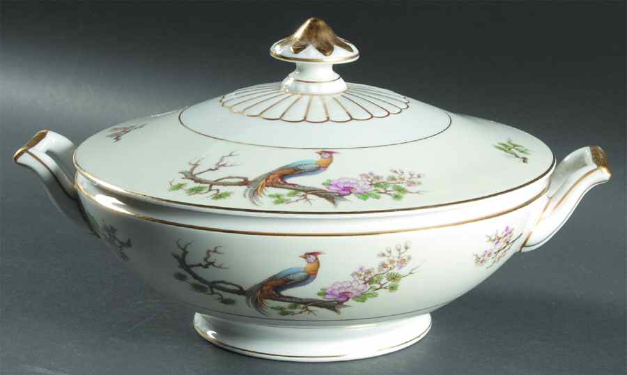 Bird of Paradise Round Covered Vegetable by Heinrich - H&C-1