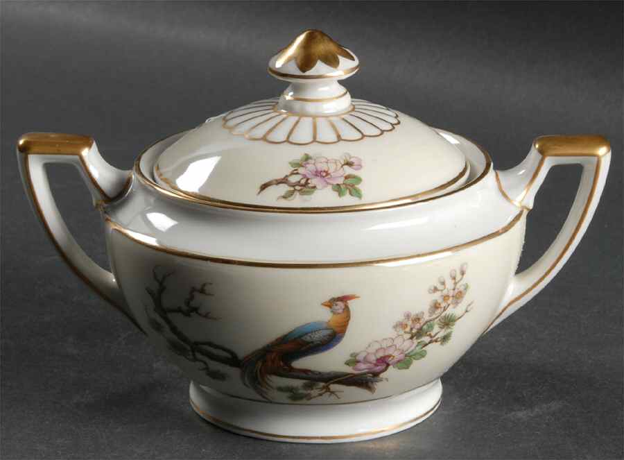 Bird of Paradise Sugar Bowl & Lid by Heinrich - H&C-1