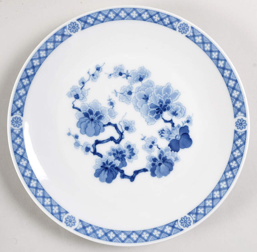 Blue Chinese Garden Dinner Plate by Heinrich - H&C-1