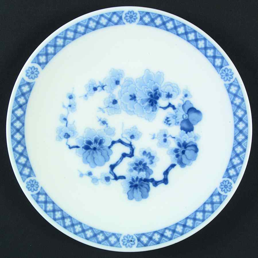 Blue Chinese Garden Salad Plate by Heinrich - H&C-1
