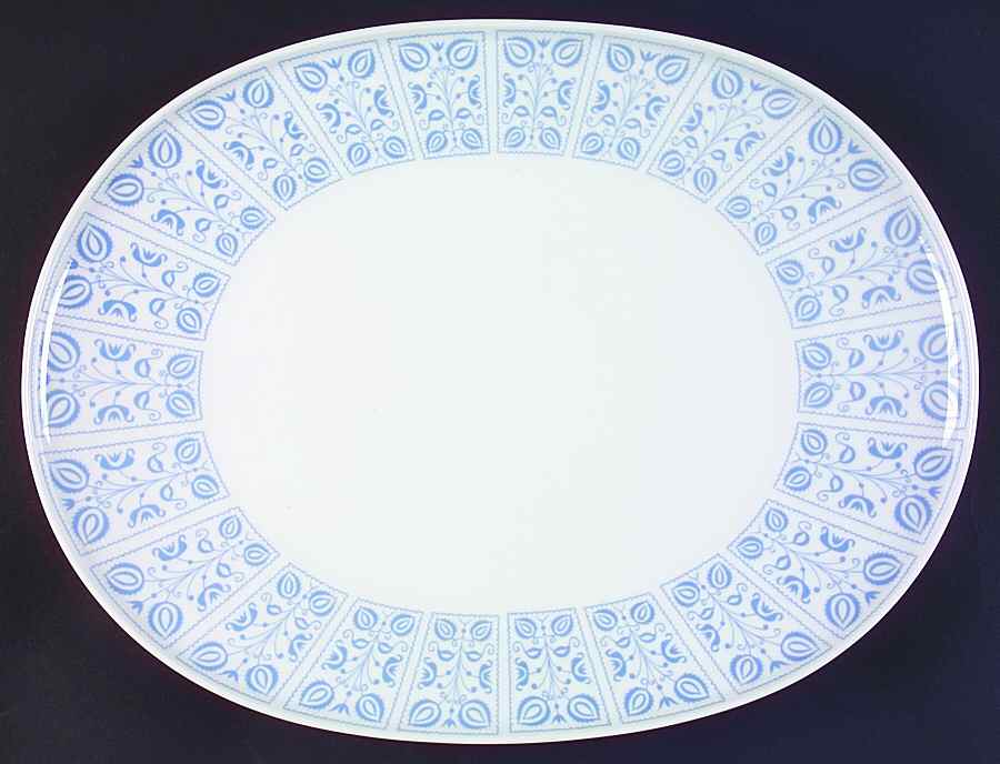 Blue Dutch 15" Oval Serving Platter by Heinrich - H&C-1