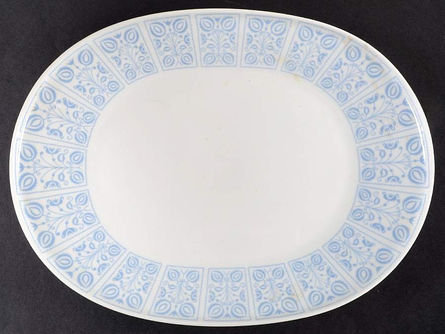 Blue Dutch 13" Oval Serving Platter by Heinrich - H&C-1