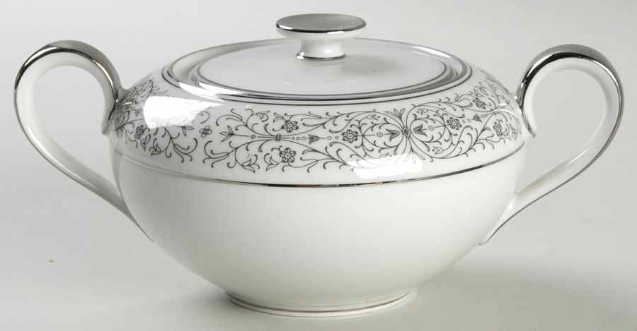 Black Lace Sugar Bowl & Lid by Heinrich - H&C-1