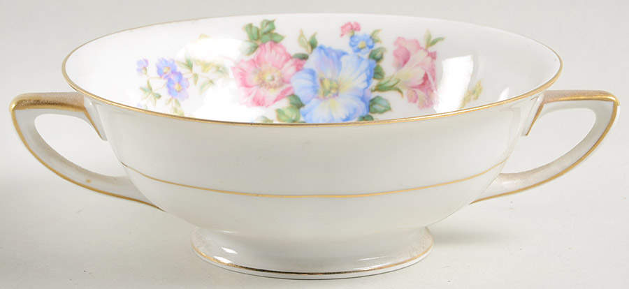 Blossom Footed Cream Soup Bowl by Heinrich - H&C-1