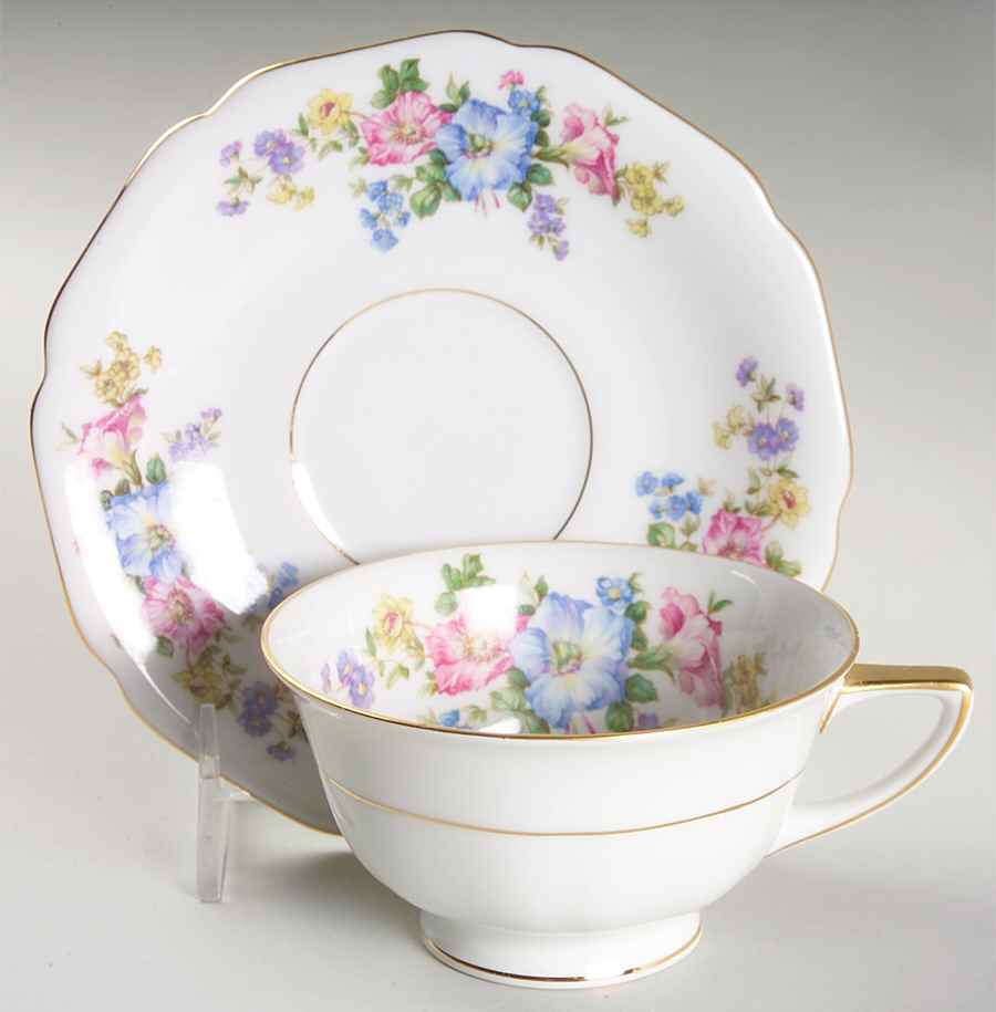 Blossom Footed Cup & Saucer Set by Heinrich - H&C-1